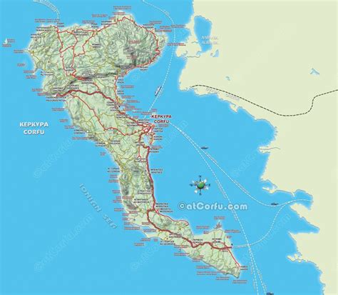 Corfu Map: Explore 6 Large Maps in Greek & English - AtCorfu