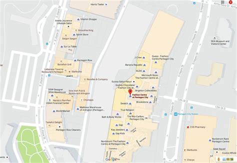 Pentagon City Mall Map | Images and Photos finder