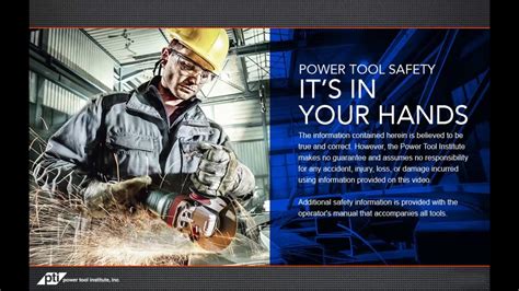 Power Tool Safety — It's In Your Hands - YouTube