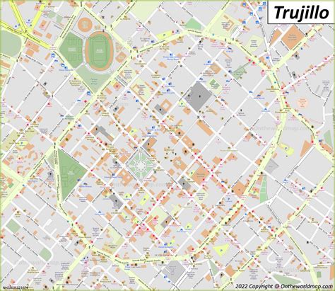 Mapa de Trujillo | Perú | Mapas Detallados de Trujillo