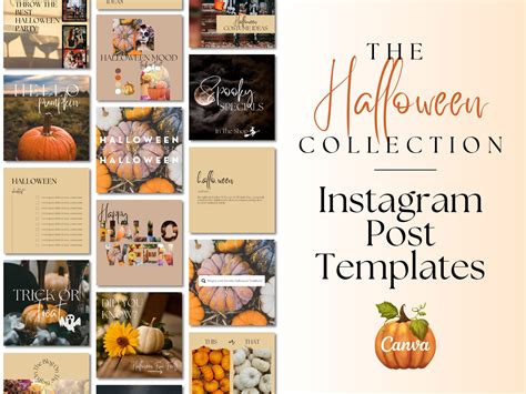 Halloween Instagram Template Halloween Templates Halloween - Etsy