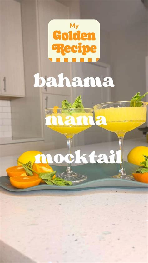 Bahama Mama Mocktail | Mocktails, Orange soda, Pineapple juice