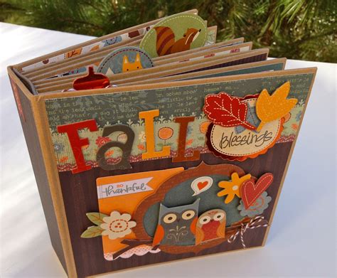 Fall Scrapbook Kit Mini Album Kit Precut with Instructions