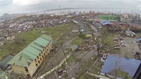 Super typhoon Yolanda / Haiyan Aftermath Tacloban City 9th November 2013 Breaking News Footage ...