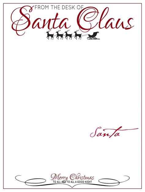 The Boho Bird: Free Printables: DIY Letters from Santa Claus on Personal Stationary