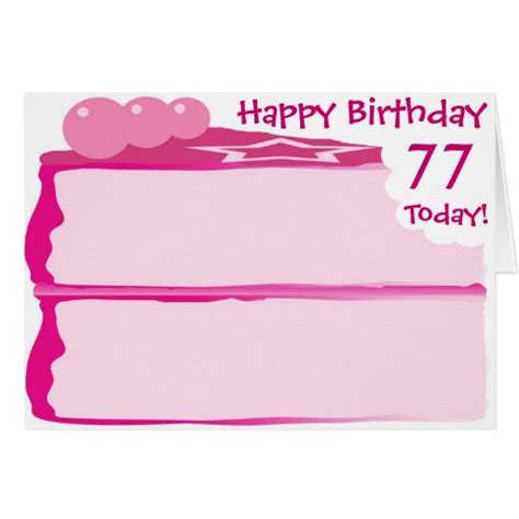 Happy 77th Birthday Greeting Card | Zazzle