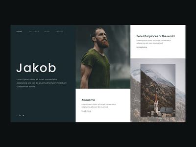 Photographer Portfolio by Ihor Humeniuk on Dribbble