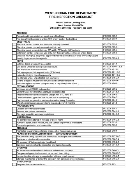 Browse Our Sample of Warehouse Safety Inspection Checklist Template | Inspection checklist ...