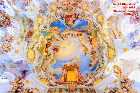 Baroque Church Ceiling H a Painting by Gert J Rheeders - Fine Art America