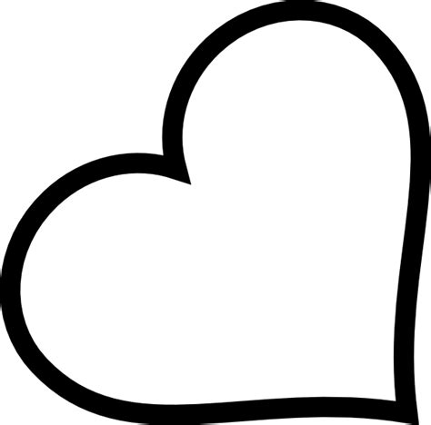 Heart Computer Icons Clip art - Black Outline Cliparts png download - 600*593 - Free Transparent ...