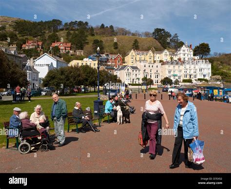 The promenade in Llandudno North Wales UK Stock Photo - Alamy