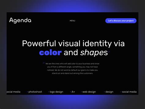 Agenda Design Studio by Diana on Dribbble