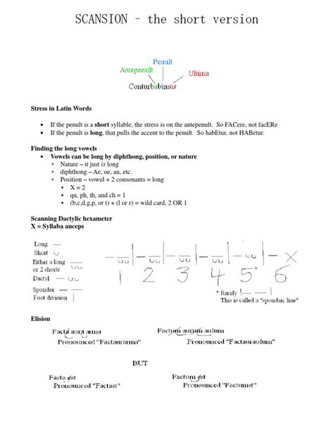 How to Scan Latin Dactylic Hexameter | Vowel | Syllable