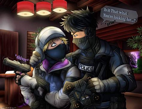 IQ and Echo (Fanart) | Rainbow Six Siege Amino | Rainbow meme, Rainbow ...