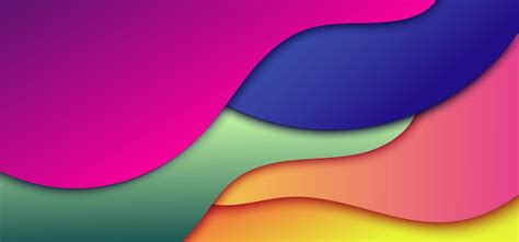 Abstract dynamic 3D gradient color wave shape background 2104350 Vector Art at Vecteezy