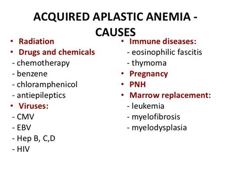 Aplastic anemia