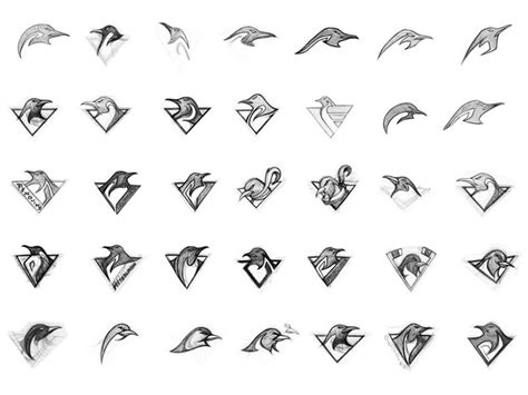 20 Inspiring Logo Sketches | Logo sketches, Penguin sketch, Logo design ...