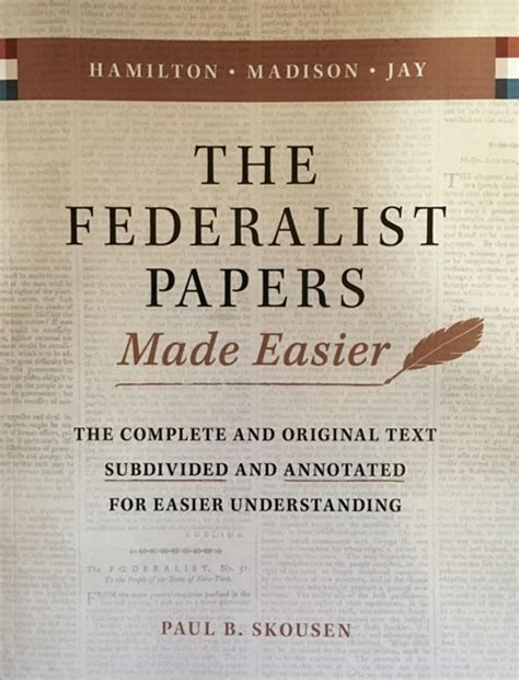 The Federalist Papers Made Easier – Kimber Curriculum