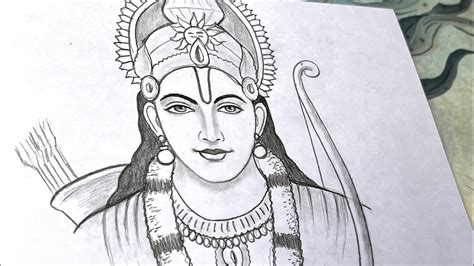 Shri ram drawing tutorial || lord shri ram drawing step by step || Ram Navami drawing - YouTube