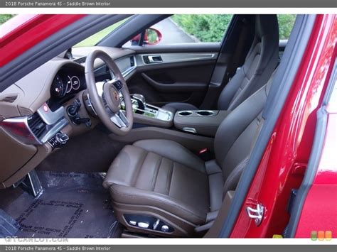 Saddle Brown Interior Front Seat for the 2018 Porsche Panamera 4S ...