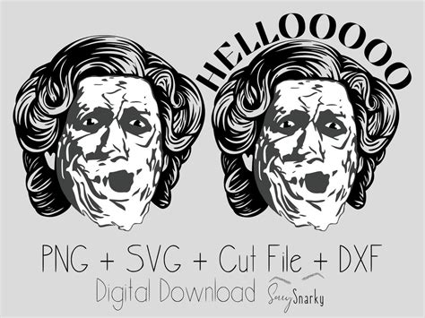 Mrs. Doubtfire HELLO Graphic Digital Download Svg Png Dxf Cut File - Etsy