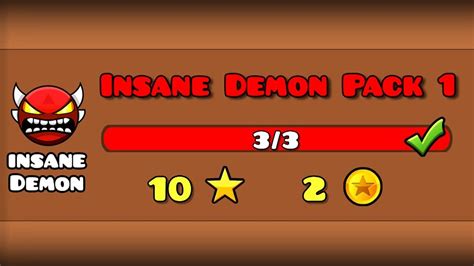 Insane Demon Pack #1 | Geometry Dash - YouTube