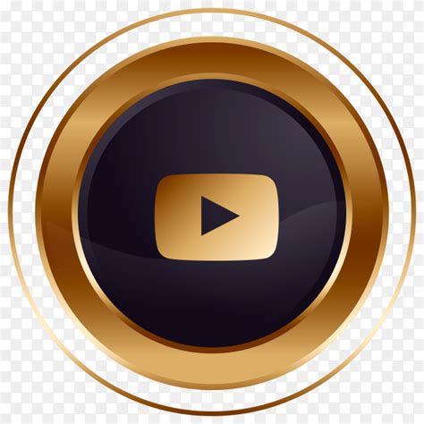 Luxury golden black Youtube logo design premium vector PNG - Similar PNG