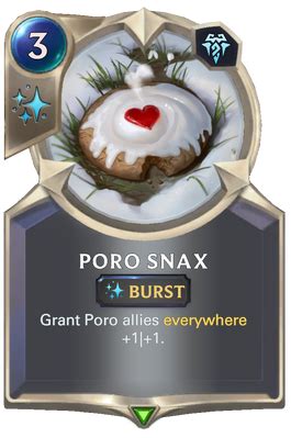 Poro Snax (Legends of Runeterra) | League of Legends Wiki | Fandom