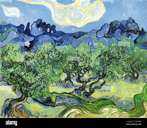 Vincent van Gogh, The Alpilles with Olive Trees in the Foreground. 1889 ...