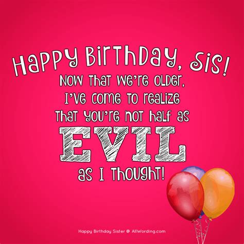 Happy Birthday, Sister! 50+ Birthday Wishes For Your Amazing Sis » AllWording.com