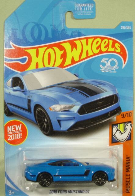 Hot Wheels 2018 Ford Mustang GT blue #216/365 New Model | eBay