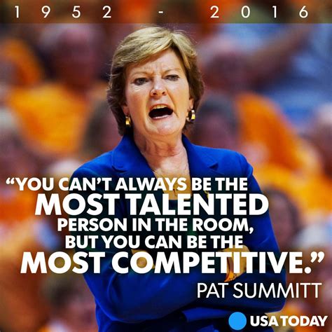 Legendary Tennessee coach Pat Summitt dies at 64 | Basketball quotes inspirational, Sports ...