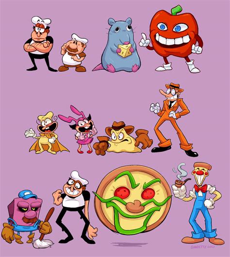Pizza Tower Character Lineup by Sandette on DeviantArt
