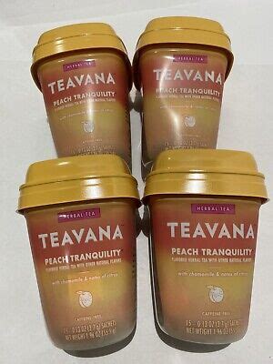 Teavana Tea Sachets Peach Tranquility Herbal Tea 762111289520 | eBay