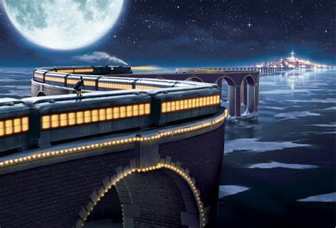 7x5FT Night Moon Polar Express Train Track Bridge Custom Photo Studio ...