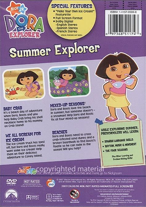 Dora The Explorer: Summer Explorer (DVD 2007) | DVD Empire