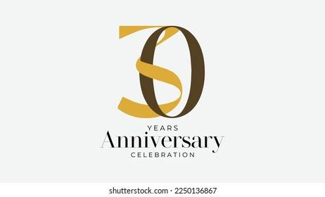 30 Years Anniversary Celebration Logotype Anniversary Stock Vector (Royalty Free) 2250136867 ...