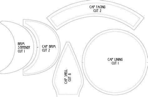 Flat Cap Pattern | Косынка выкройка, Выкройка шляпы, Фуражка