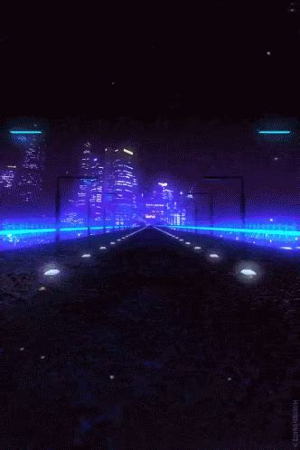 Neon City Anime Gif