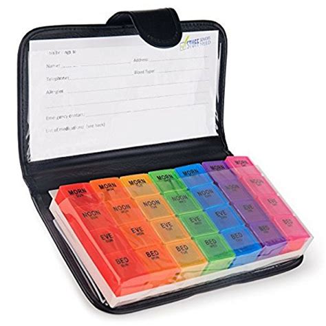 Extra large 7 day weekly pill organizer by time of day - gifts for ...