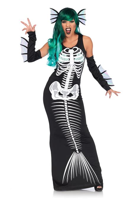 Women's Skeleton Siren Costume