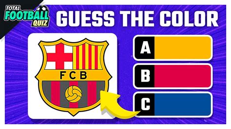 GUESS THE COLOR OF THE FOOTBALL CLUB LOGO | TFQ QUIZ FOOTBALL 2023 ...