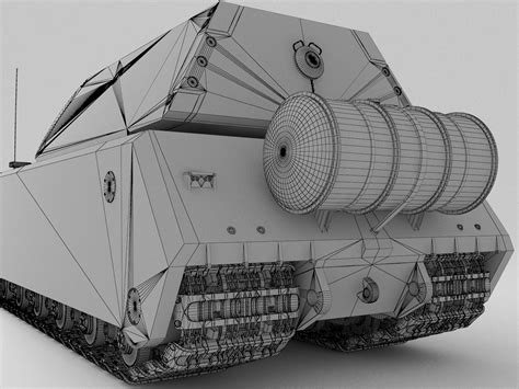 Maus German tank 3D Model MAX OBJ 3DS FBX - CGTrader.com