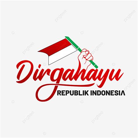 Dirgahayu Indonesia Vector Hd Images, Lettering Of Dirgahayu Republik ...