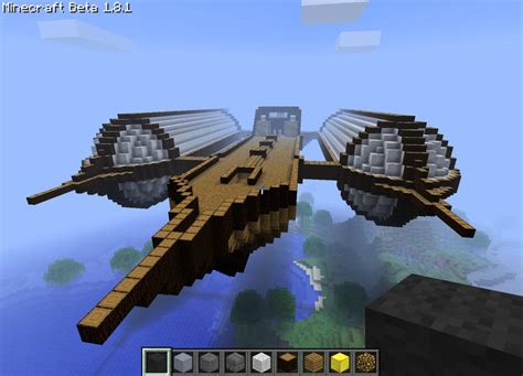 Minecraft Steampunk Airship Schematic - Q Sragen