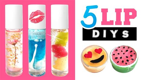 5 EASY and AMAZING Lip DIYs!!! Make Lava Lamp Lip Gloss, DIY Emoji Lip Balm and More! - YouTube