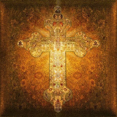 Precious Holy Cross Digital Art by Li van Saathoff