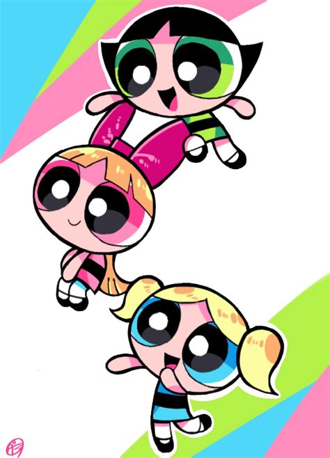 「The Powerpuff Girls 」|Danishiのイラスト