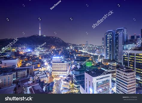 Seoul South Korea Skyline Night Stock Photo 213790954 | Shutterstock