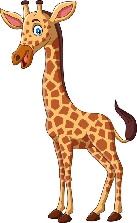 Cute giraffe cartoon 7271048 Vector Art at Vecteezy